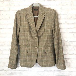J Crew Wool Plaid Blazer